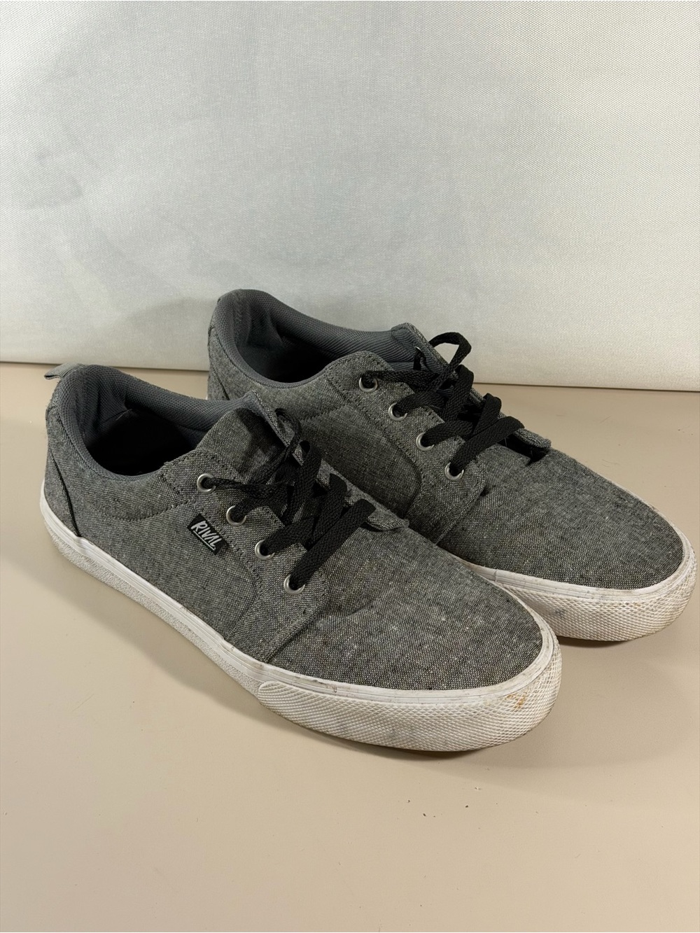 Gray Men’s Casual Canvas Sneakers - Rival